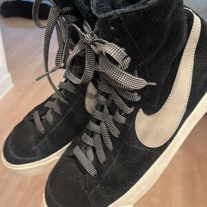 Nike Womens high tops - warm furry insides. Size 8